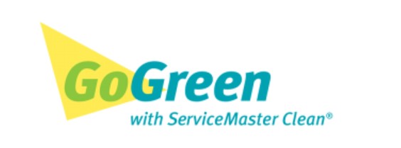 Logo: Go Green with ServiceMaster Clean 