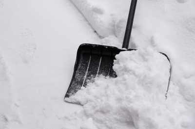 Shovel on snow